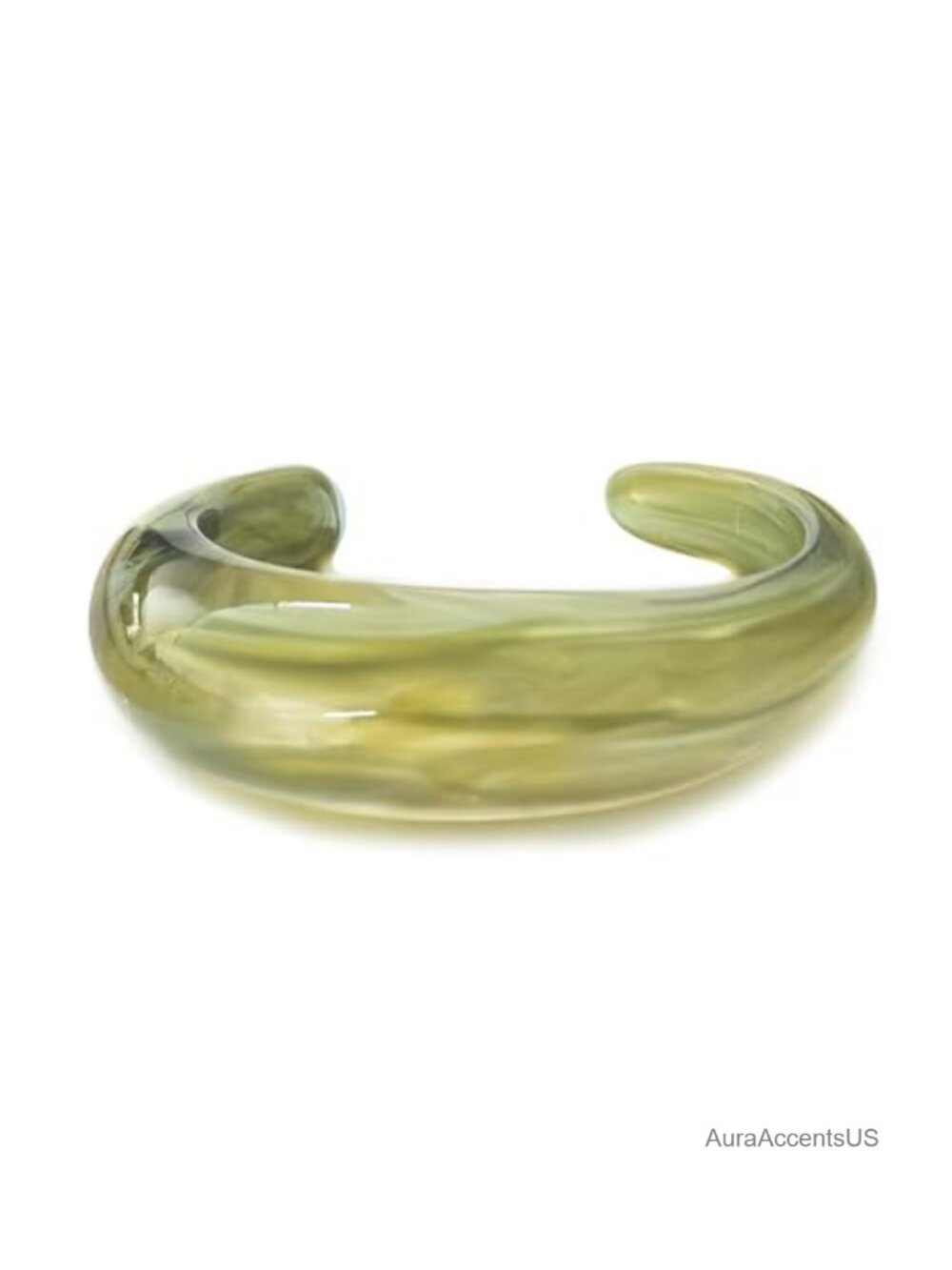 Resin Bangle Bracelet Acrylic Statement Cuff Wristband
